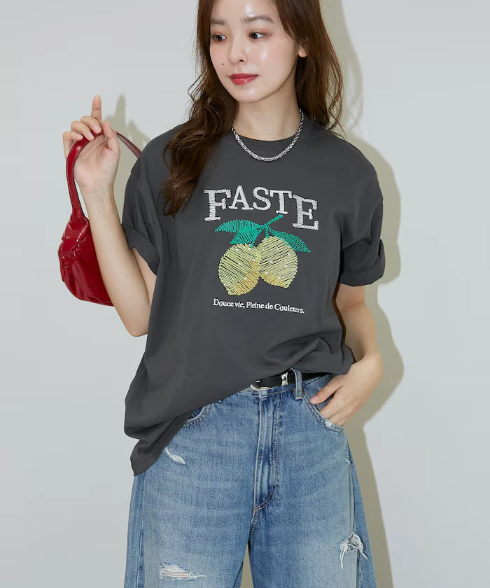 Lemon Embroidery T-shirt Limited Edition
