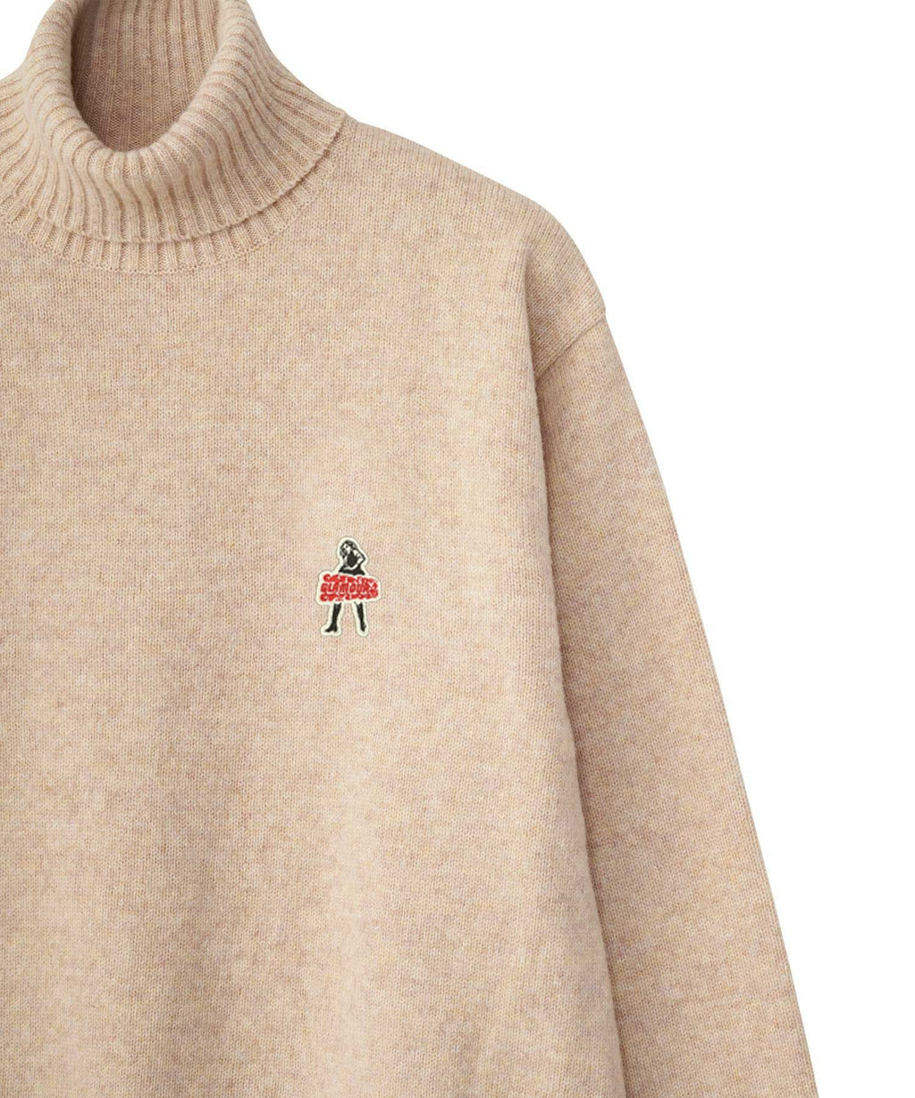 Vixen Girl Patch Turtle Neck Sweater