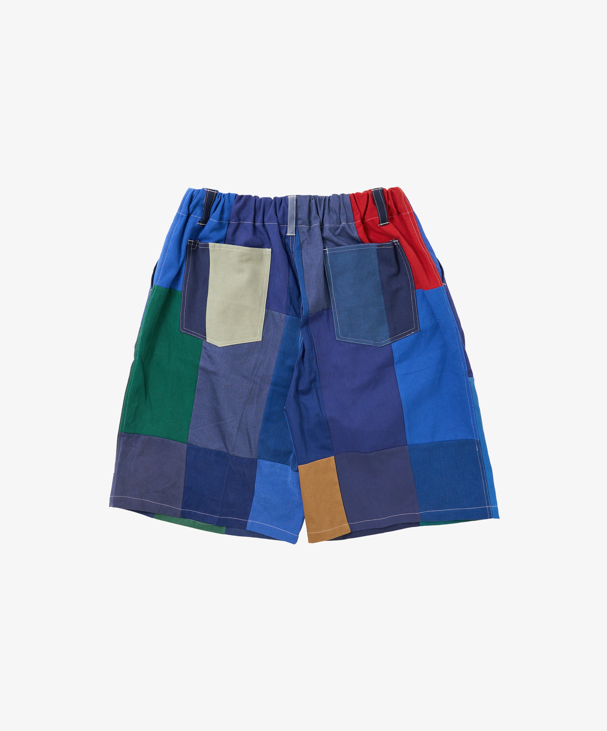 circular shorts bleu de travail two
