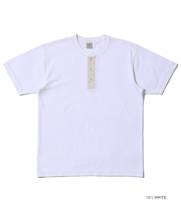 Buzz Rickson's Slub Yarn Henley Neck T-Shirt