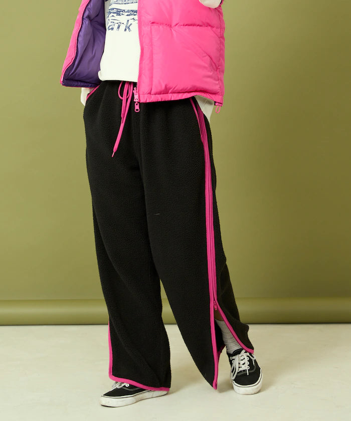 Side Zipper Fleece Pants
