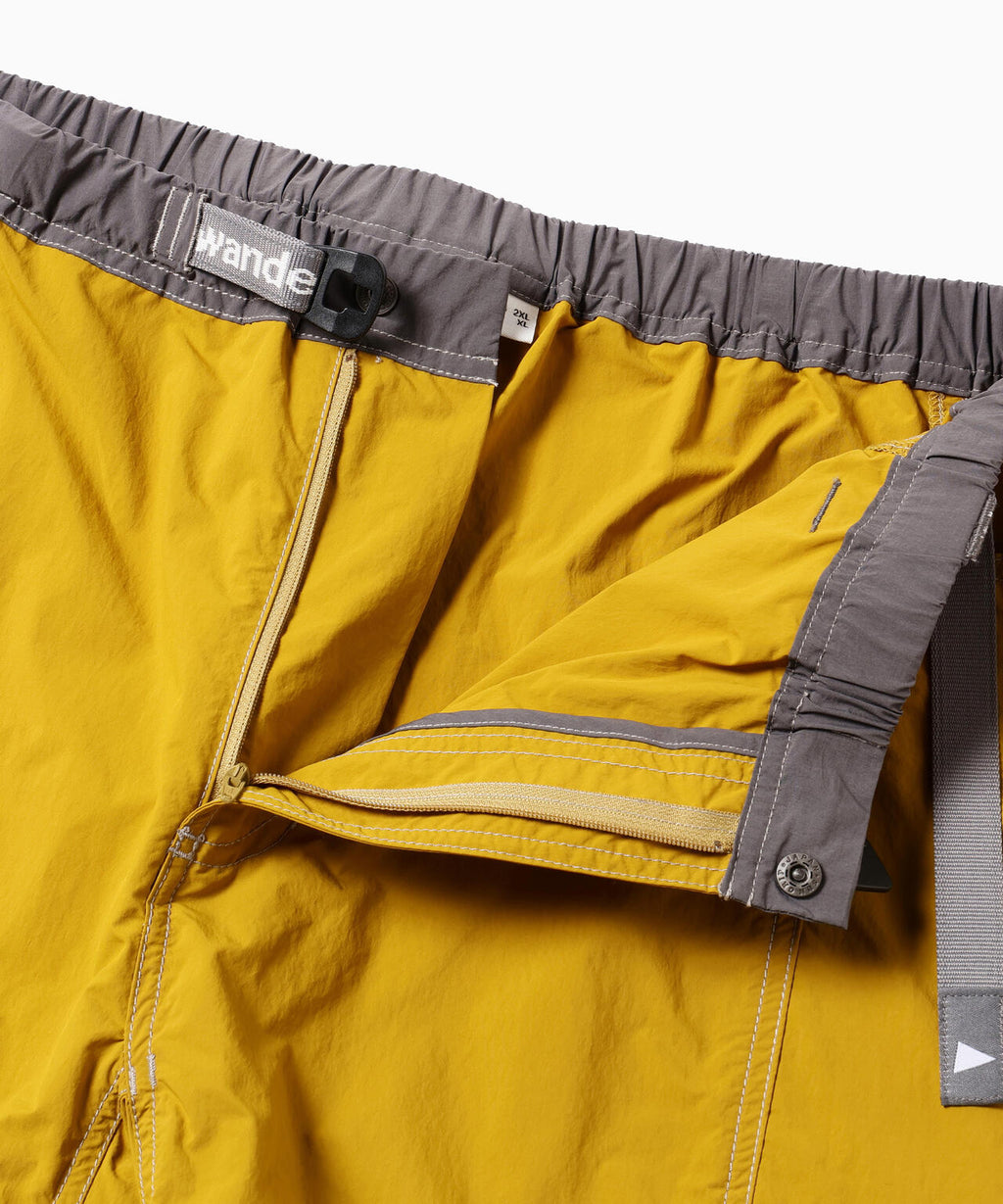 Gramicci × and wander  brushed nylon short pants