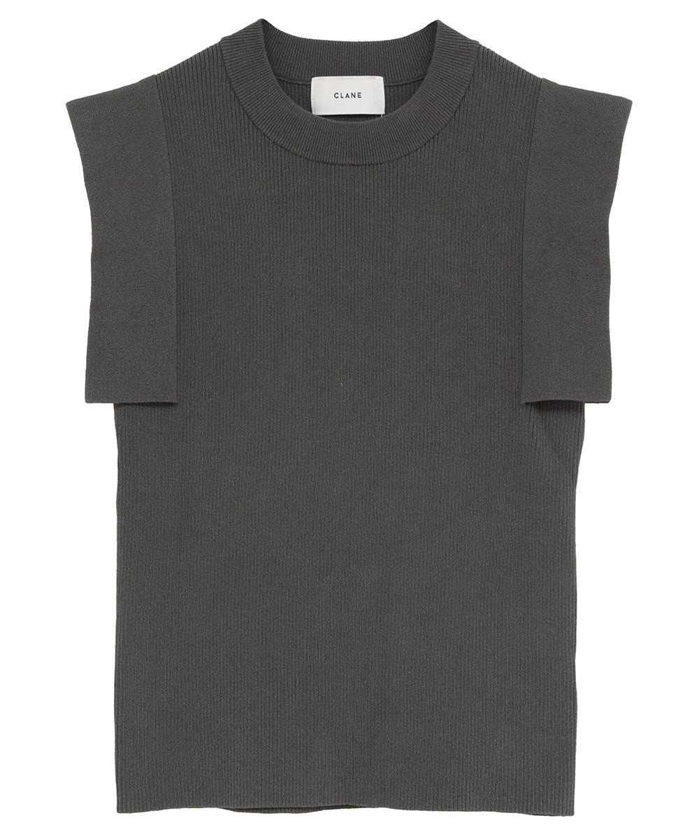 SQUARE SLEEVE KNIT TOPS