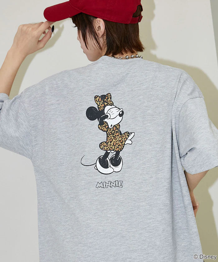 <Functional Material>Mickey Mouse & Minnie Mouse/Face T-Shirt Limited Edition