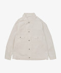 trucker jacket white denim one wash