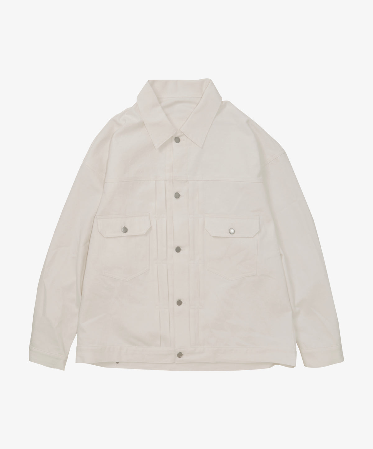 trucker jacket white denim one wash