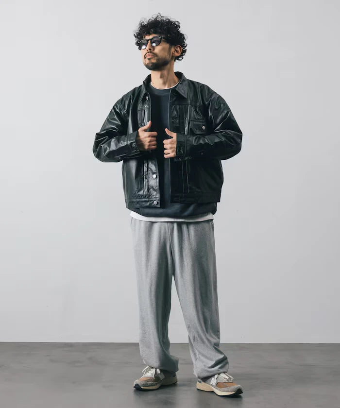 Leather Jacket TYPE-1 / Water-Repellent Leather / Cowhide