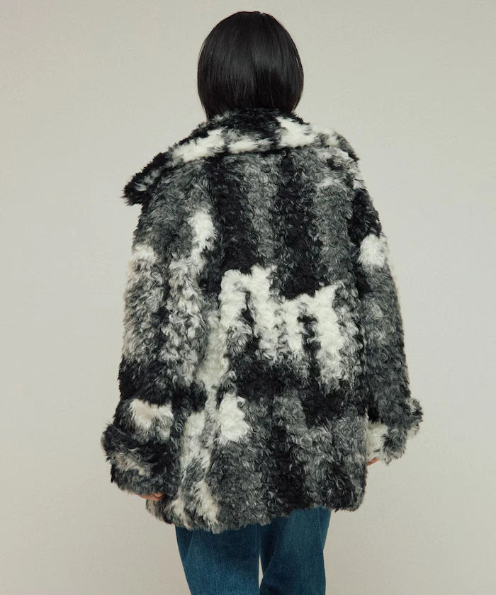 Fake Fur Mid-Length Coat / Fur Coat