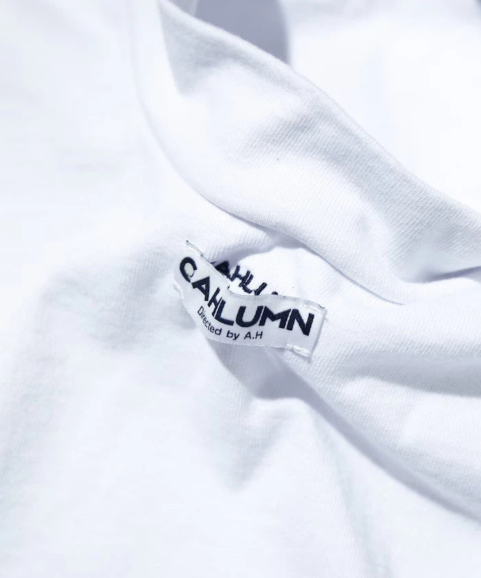 Heavy weight Jersey Mock Neck L/S Print Tee