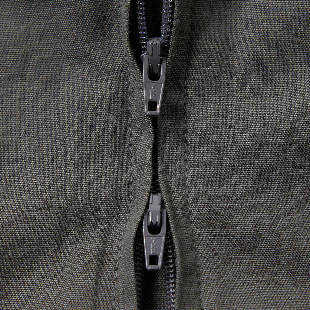 Vat Dye Chambray Zip Shirt