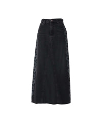 Snake Loop Remake Denim Skirt