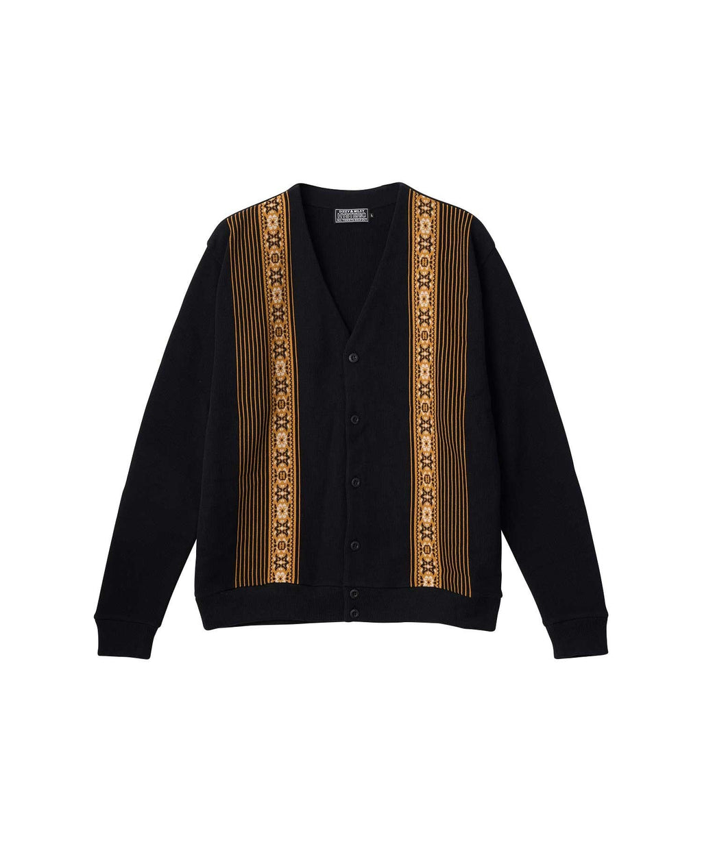 Stripe Jacquard Cardigan
