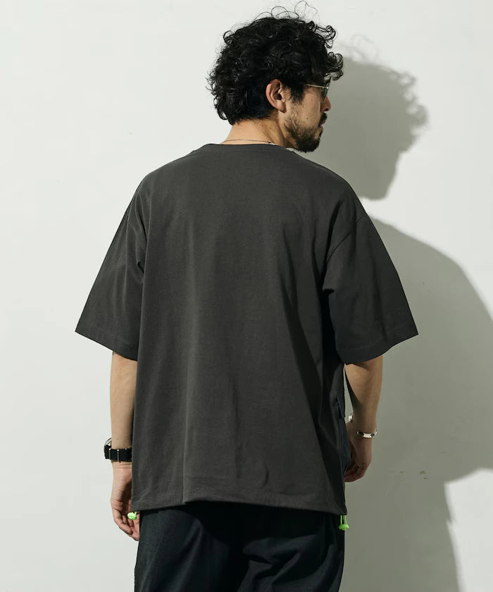 6 Ounce Side Pocket Spindle Short Sleeve T-Shirt / Big Silhouette