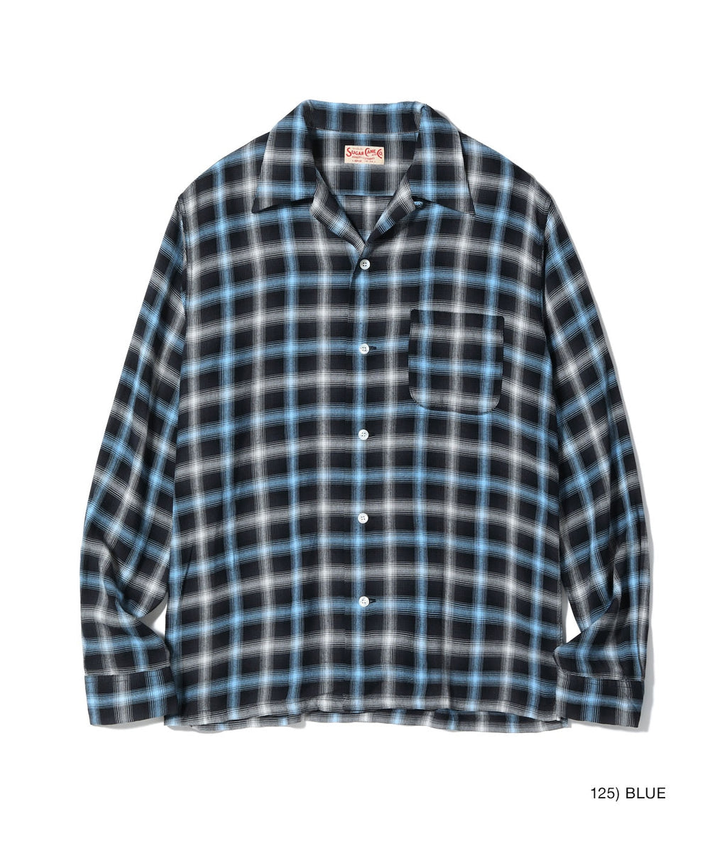 Rayon Ombre Check Open Shirt