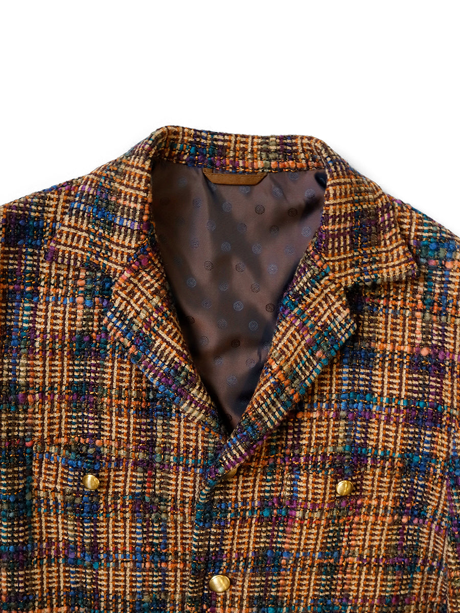 Kazatsui Tweed Check Baba-Soya JKT