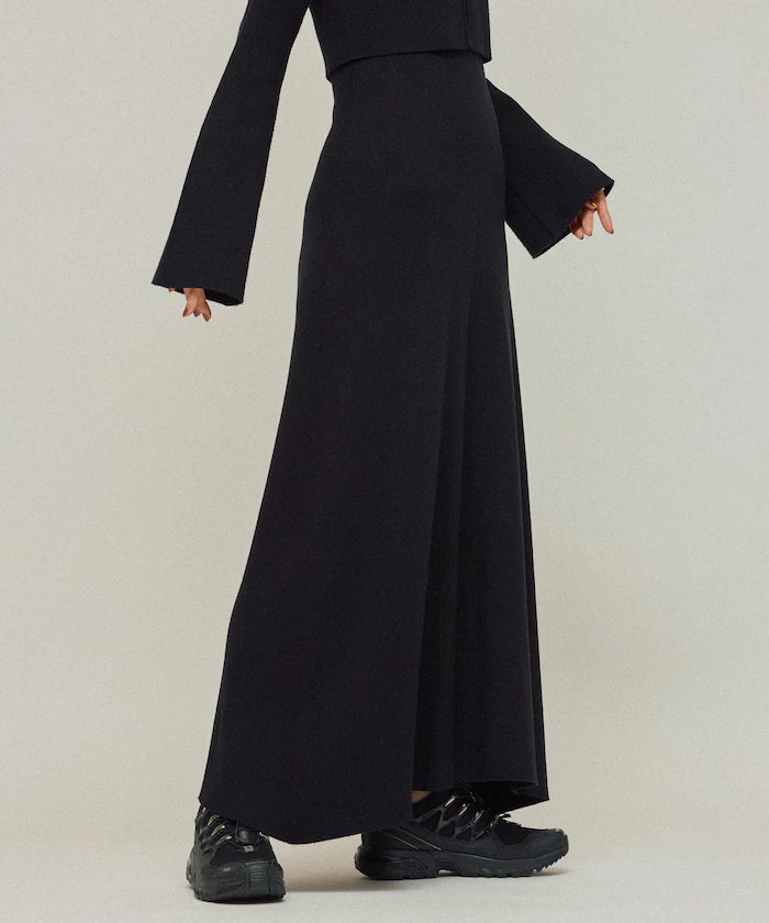 Functional Fabric Silk Blend Knit Ensemble Dress / Anti-Pill / Machine Washable