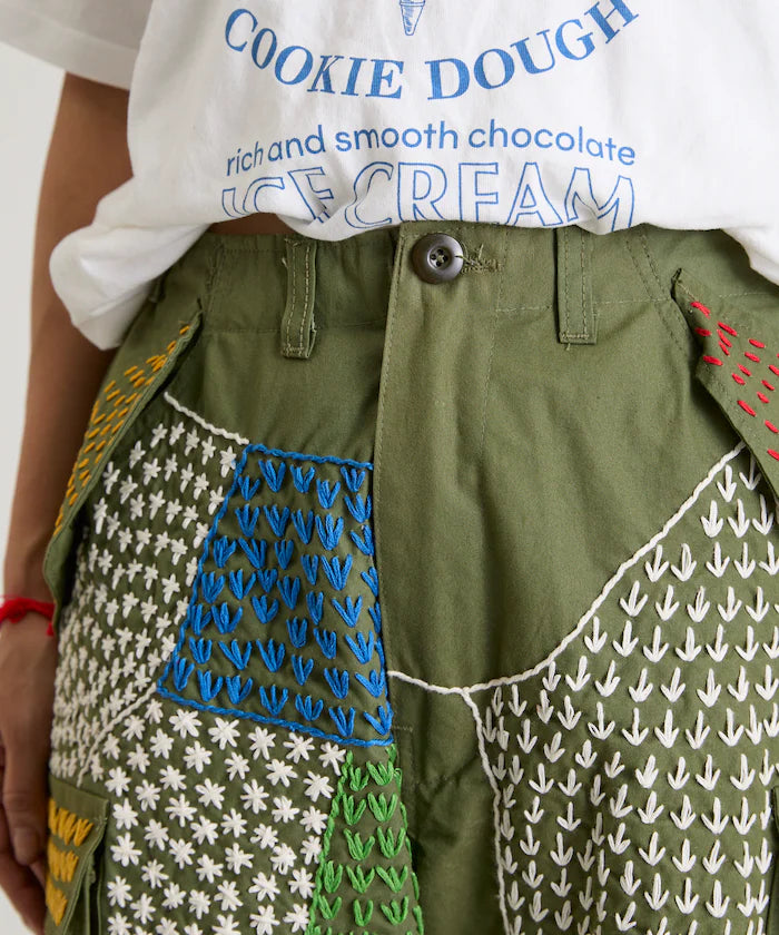 Vintage Hand-Stitched Remake Military Pants