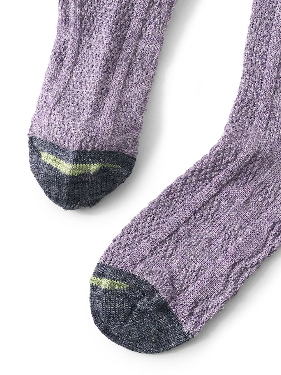 96 Piece Linen Jacquard Kuba Pattern Socks