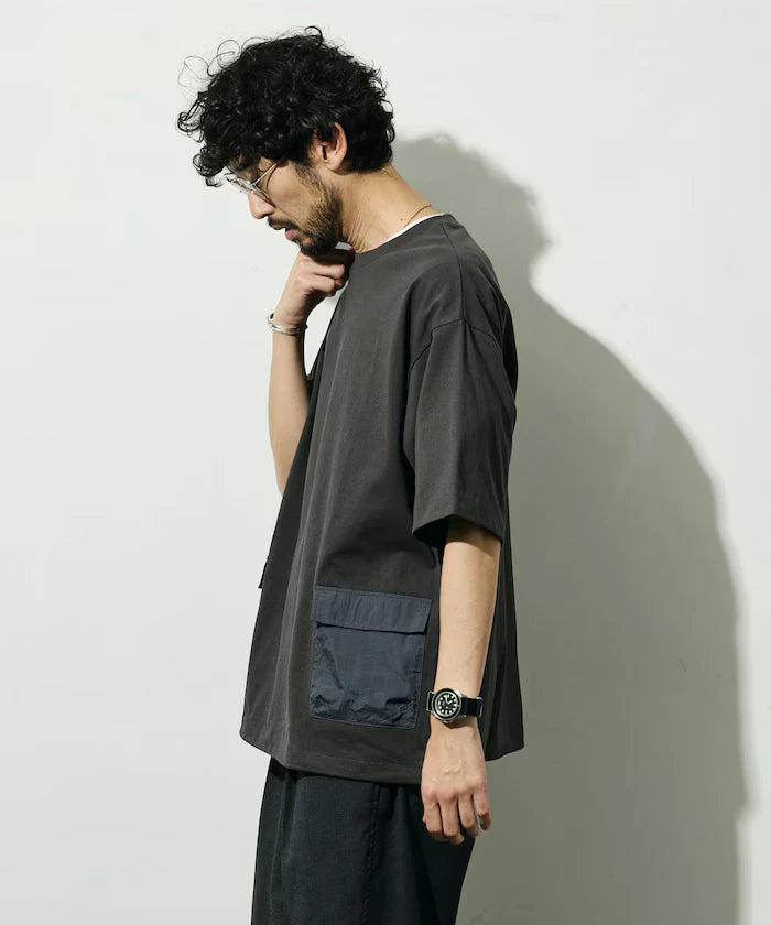 6 Ounce Side Pocket Spindle Short Sleeve T-Shirt / Big Silhouette