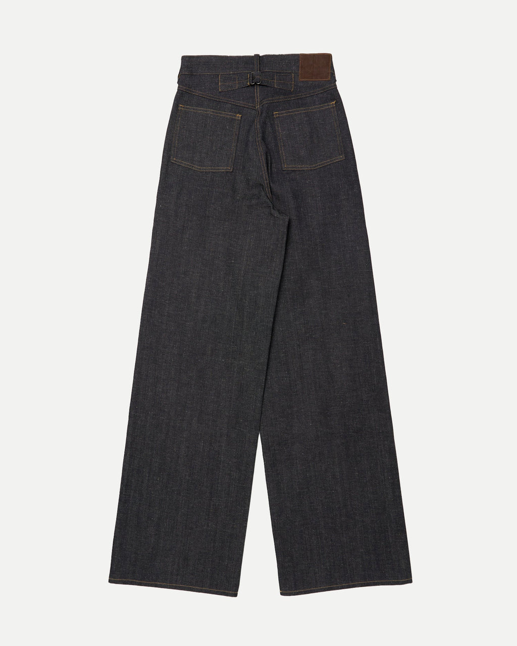 WIDE STRAIGHT DENIM TROUSERS
