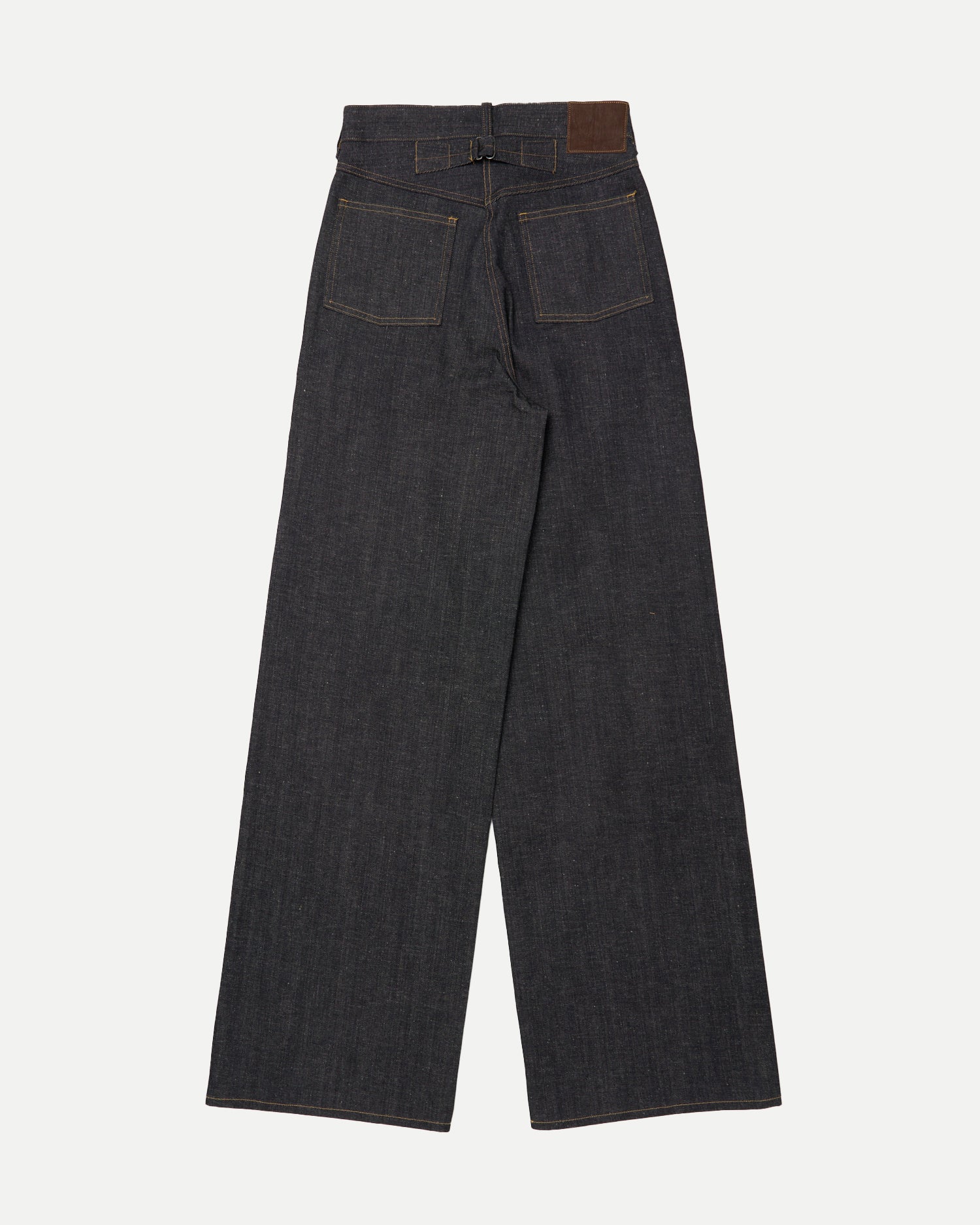 WIDE STRAIGHT DENIM TROUSERS