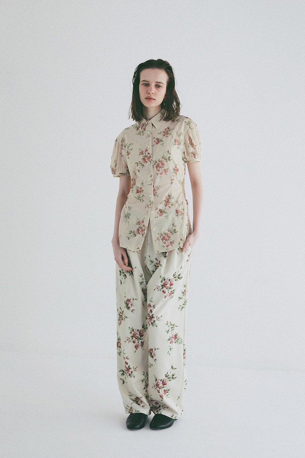 FLOWER SIDE HOLE SHIRTS