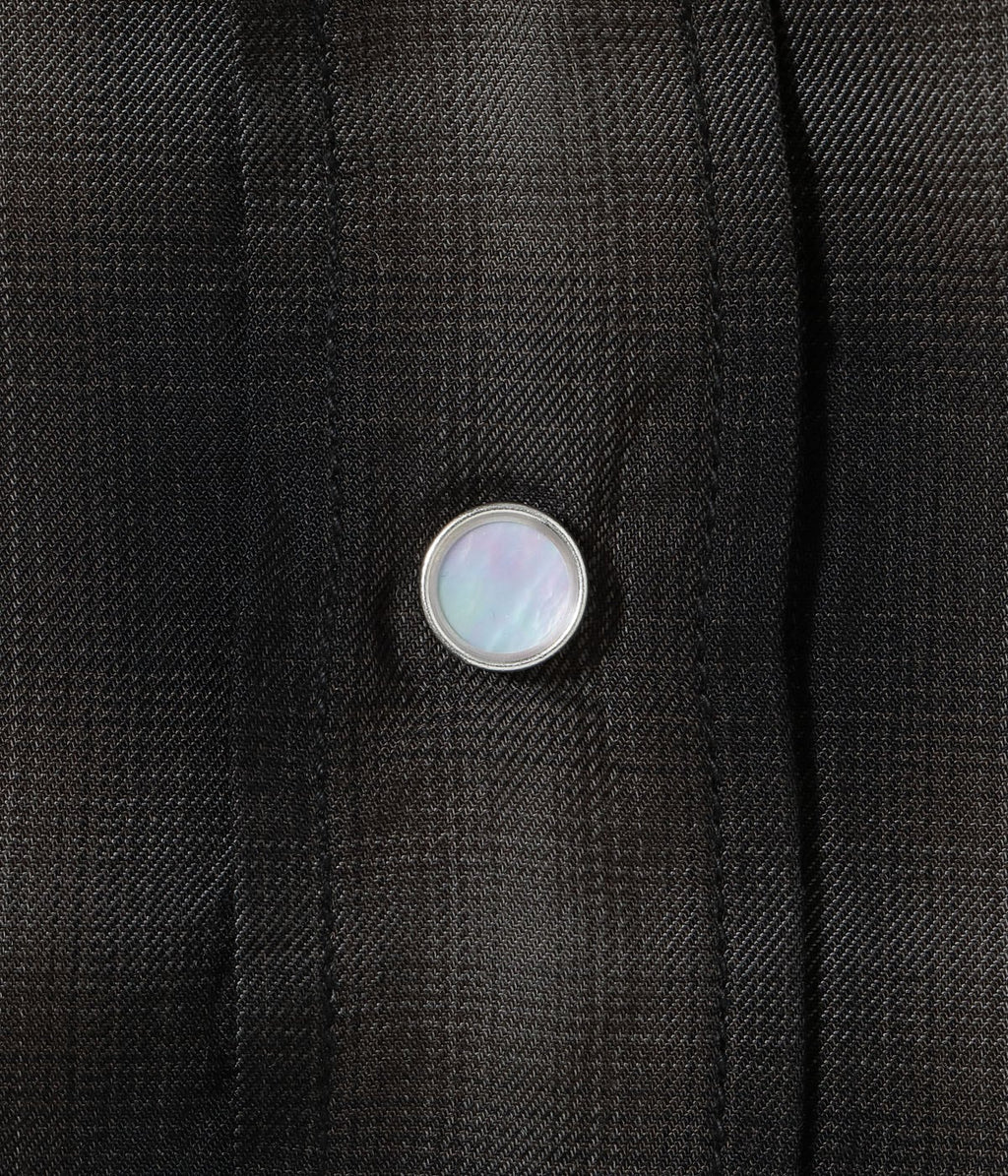 Ombre Check Western Shirt