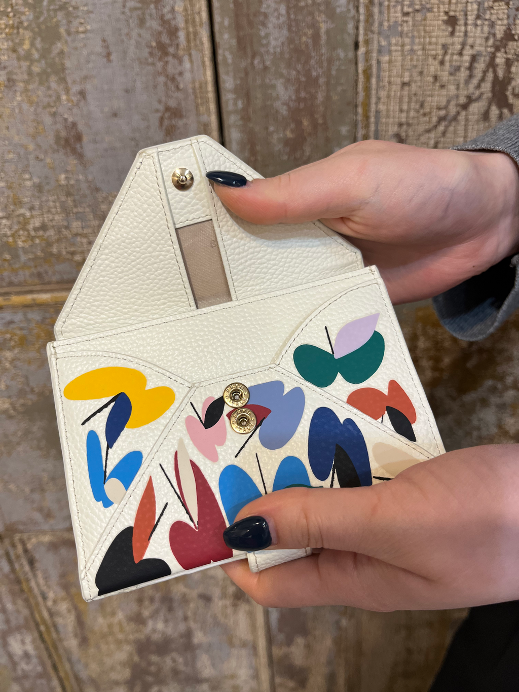 SHOGO SEKINE Collaboration Bi-fold Wallet Ivory SFO-SKN#22