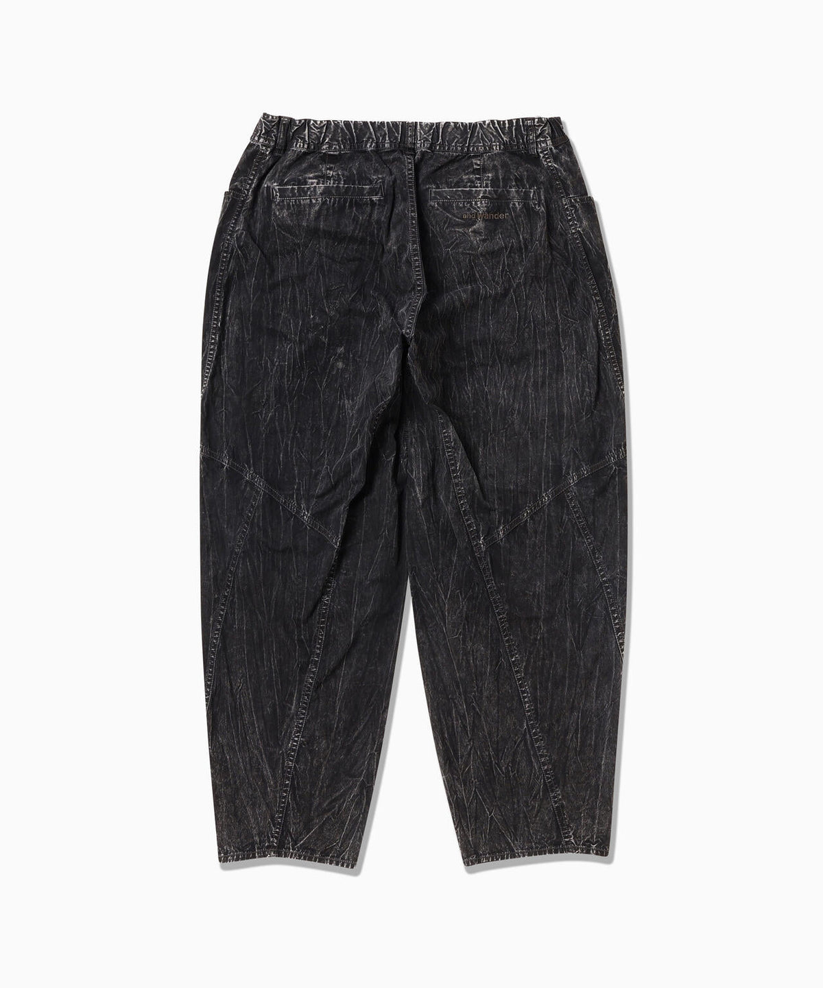 bleach twill wide pants