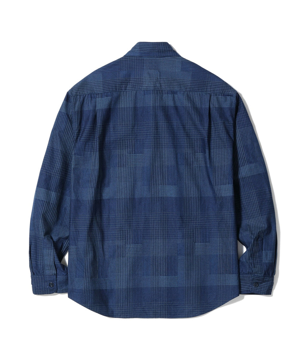 INDIGO PATCHWORK WORK SHIRT