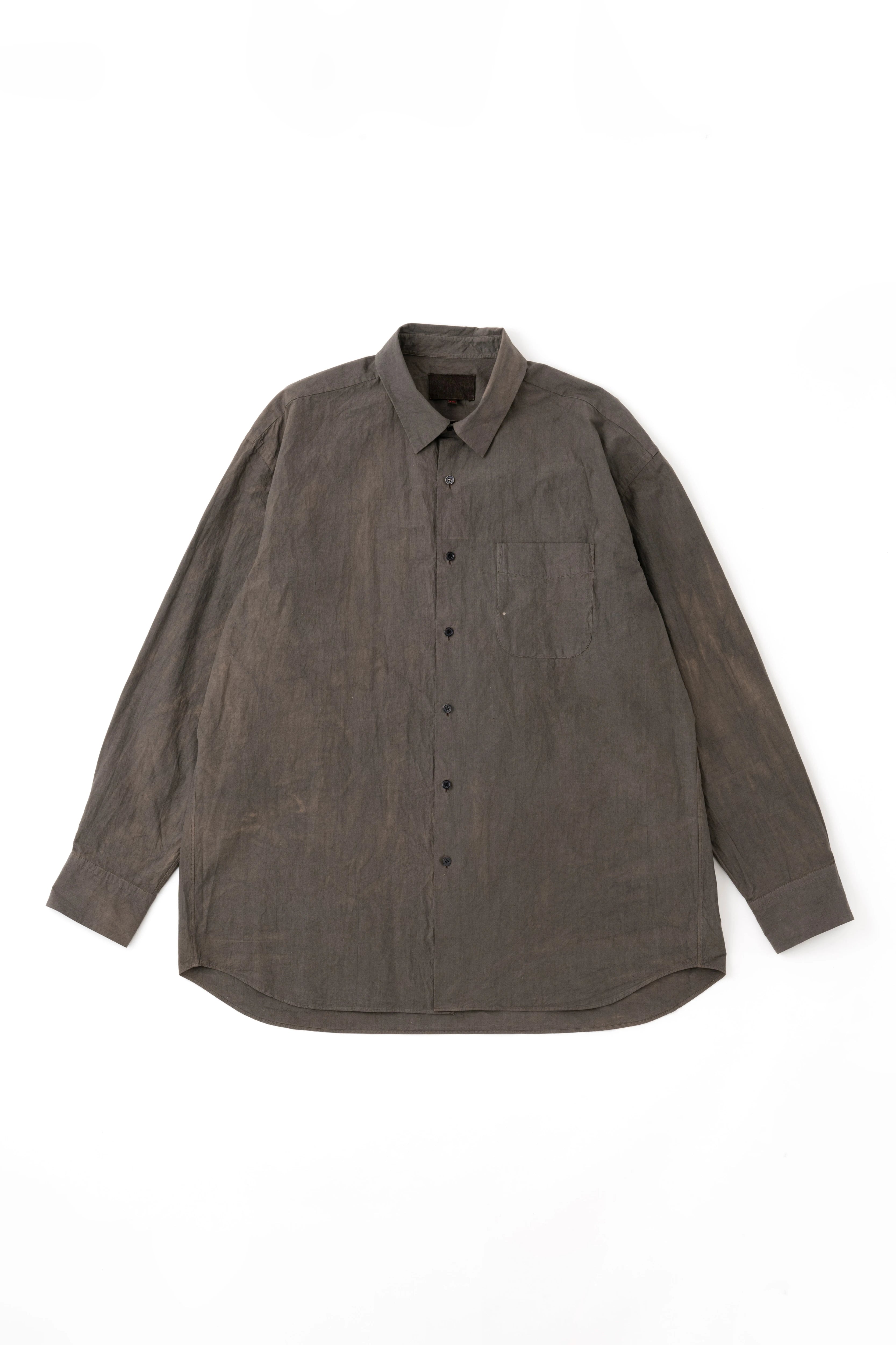 REGULAR COLLAR S/S SHIRT  （NATURAL GARMENT DYE）