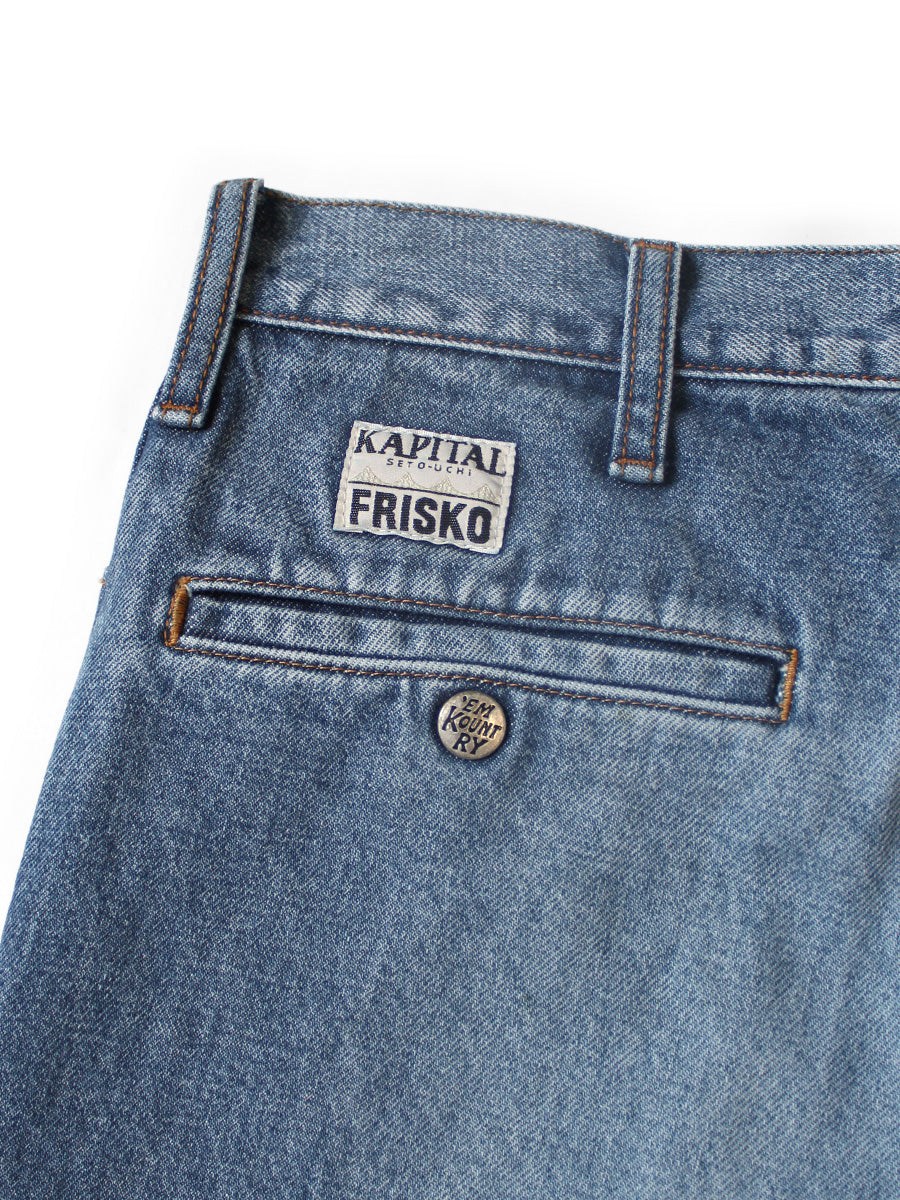 14oz Denim 5P Frisco Flare (Center Pleats Processing)