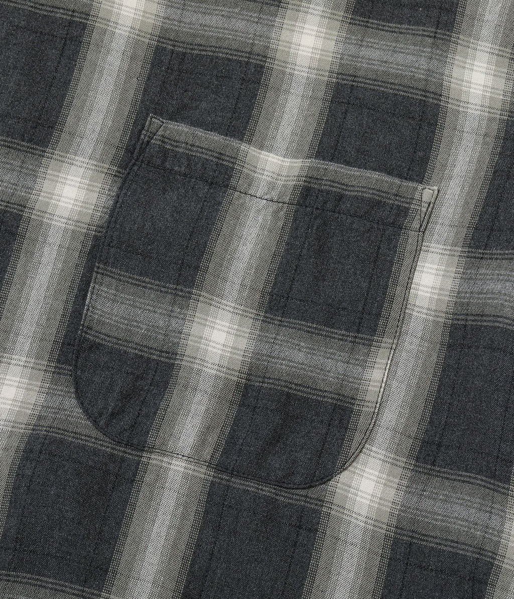 RAYON COVERT CHECK OPEN SHIRT