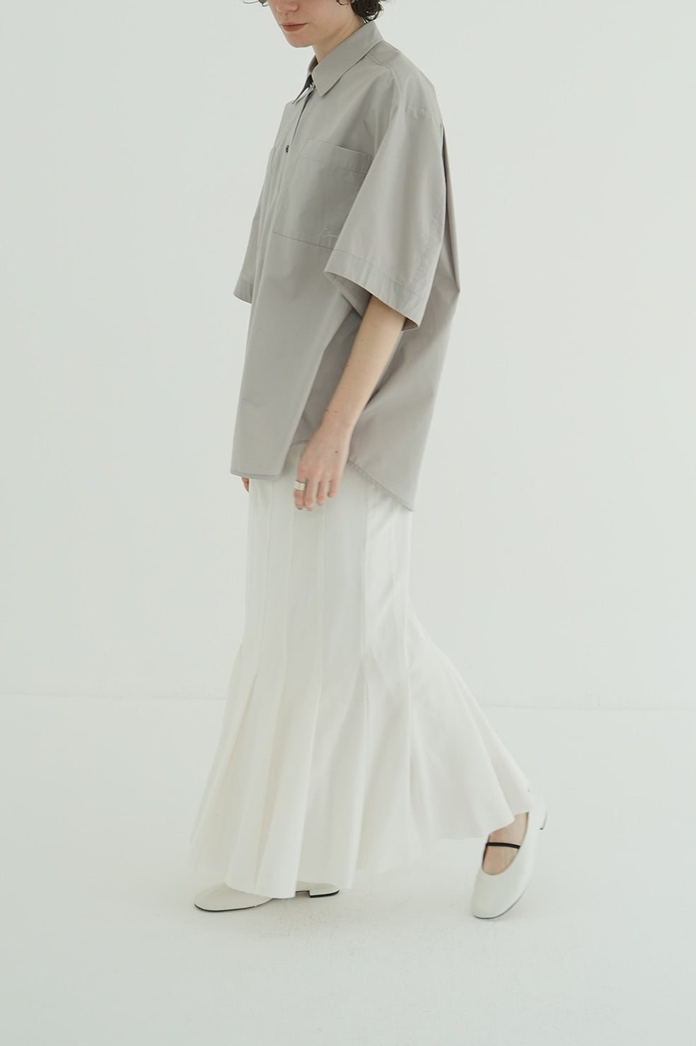 PLEATS MERMAID SKIRT