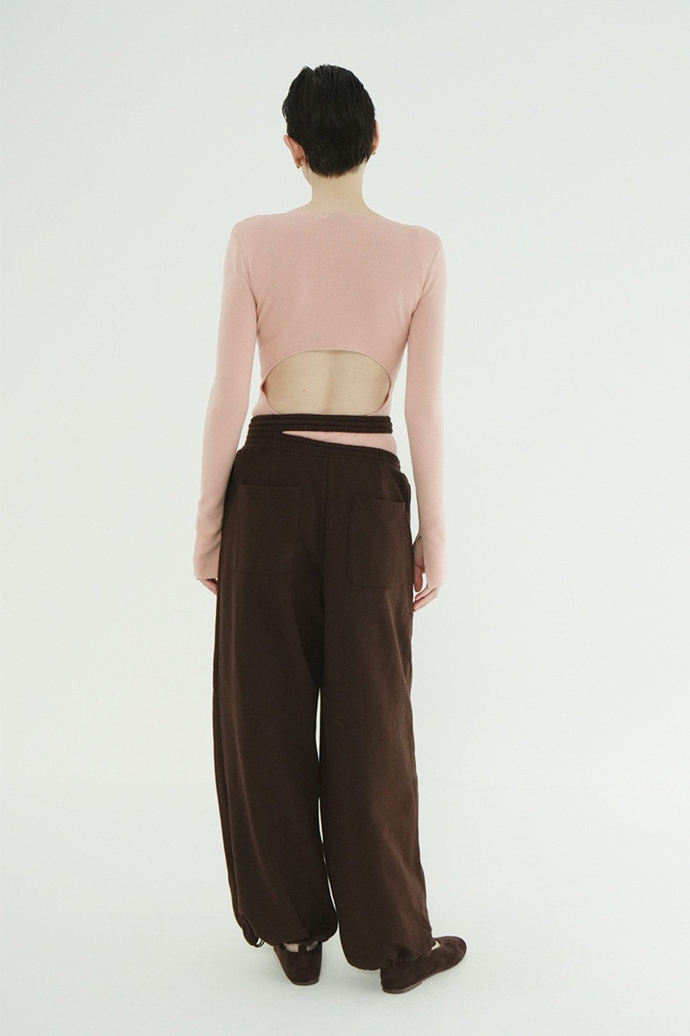 SLASH WAIST SWEAT PANTS