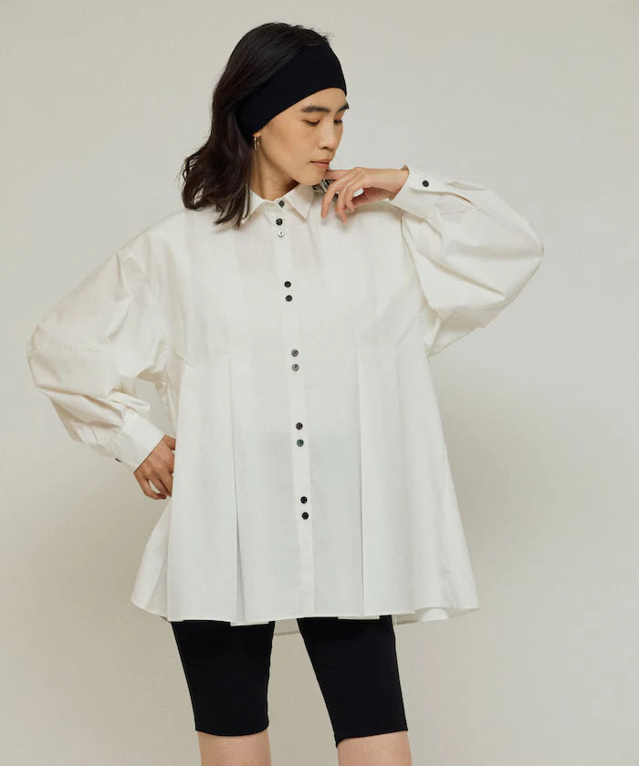 Box Stack Balloon Sleeve Long Sleeve Shirt