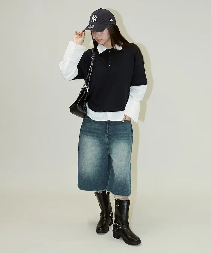 Shirt Layered Polo Top Limited Edition