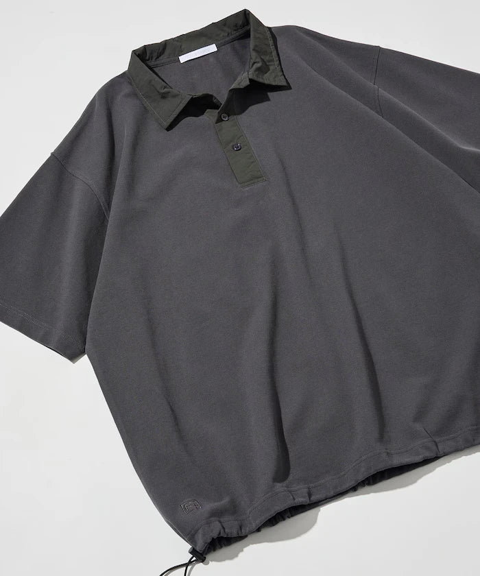 Big Silhouette Spindle Short Sleeve Tech Polo