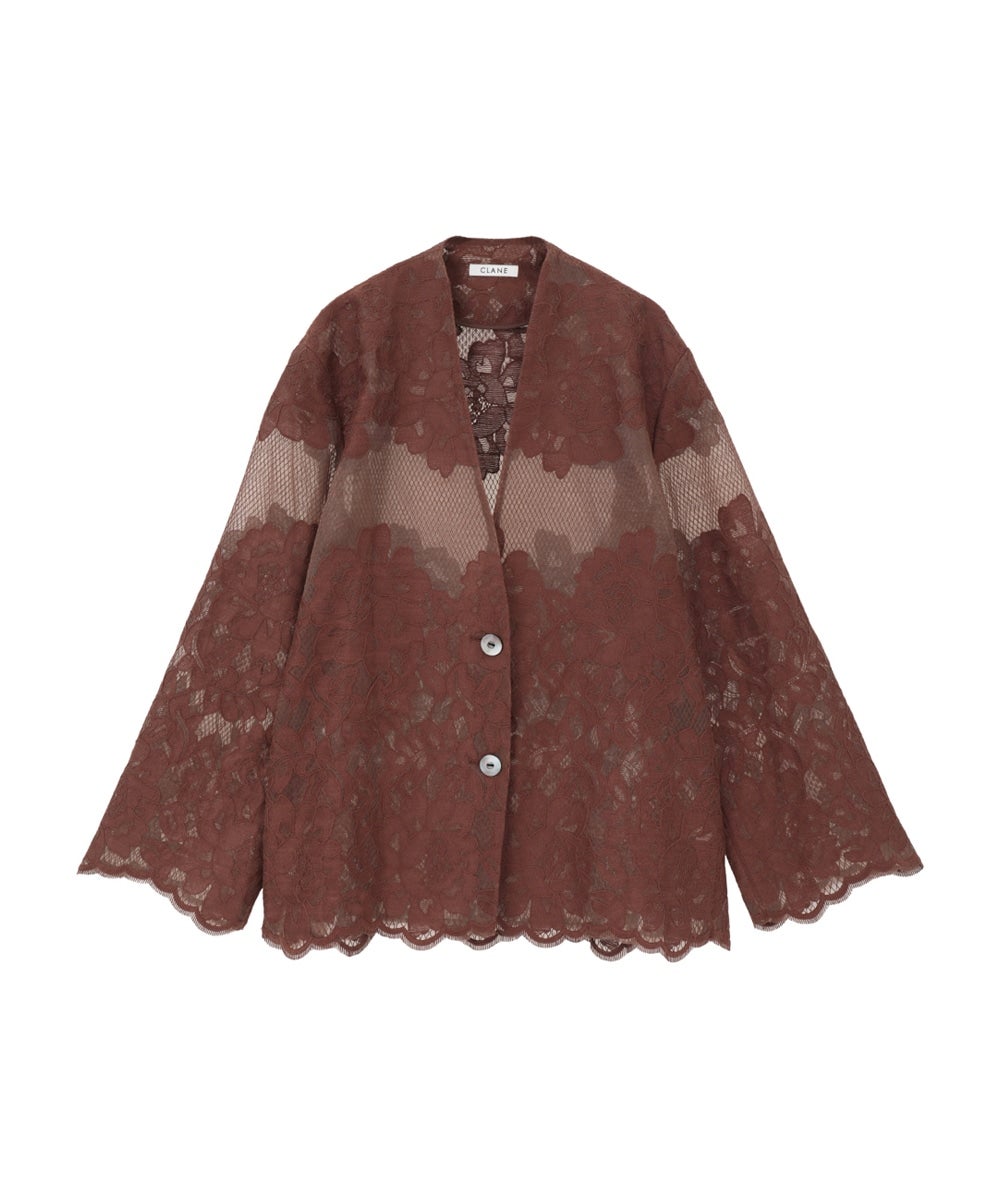 FLOWER LACE WIDE SHIRT JACKET