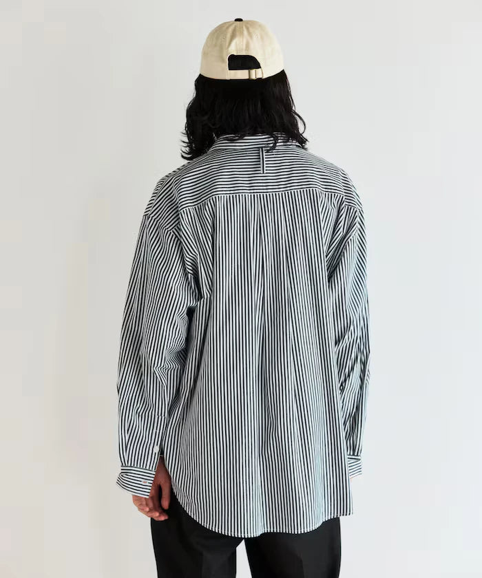 <New Color Added> Relaxed Fit Broad Shirt / Regular Collar / Long Sleeve
