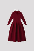POTTERY VELVET LONG SLEEVE POLO DRESS