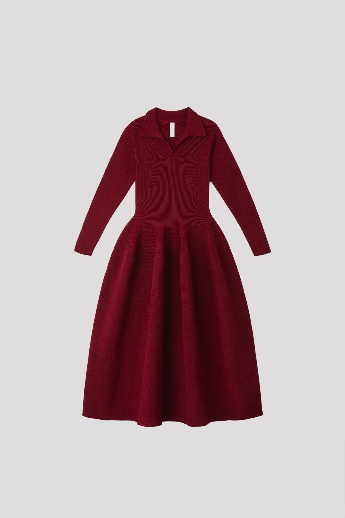 POTTERY VELVET LONG SLEEVE POLO DRESS