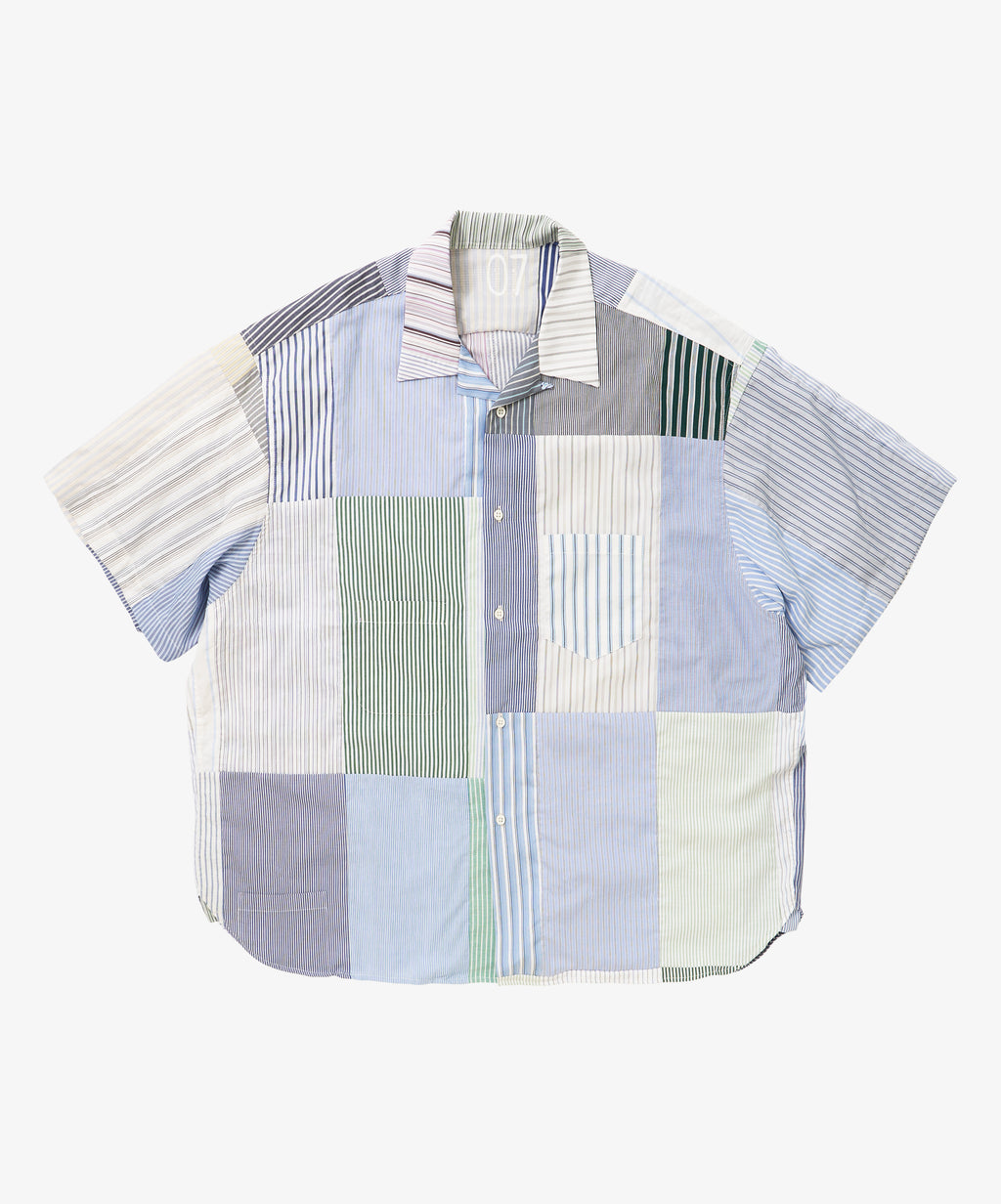 overshirt short sleeve stripe seven