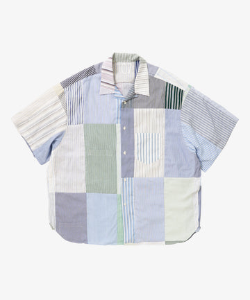 overshirt short sleeve stripe seven