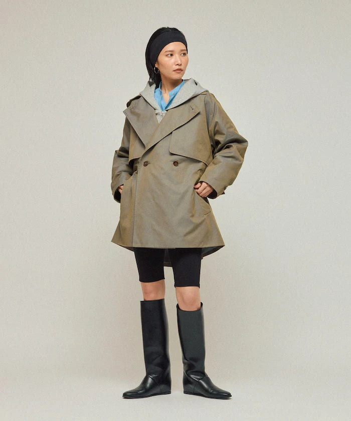 T/C Chambray Short Trench Coat