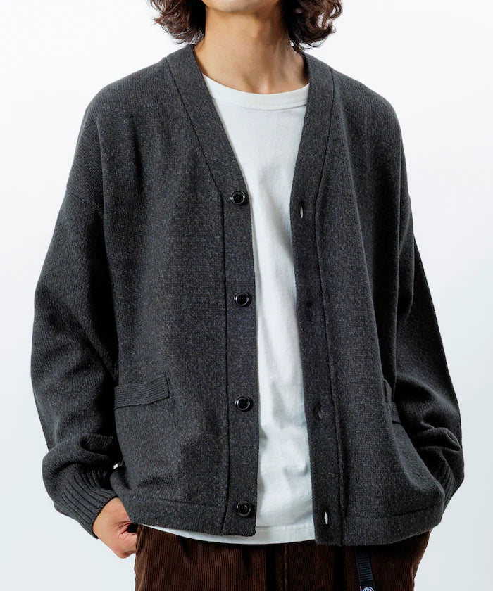 Relaxed Fit Easy Care Washable V-Neck Cardigan