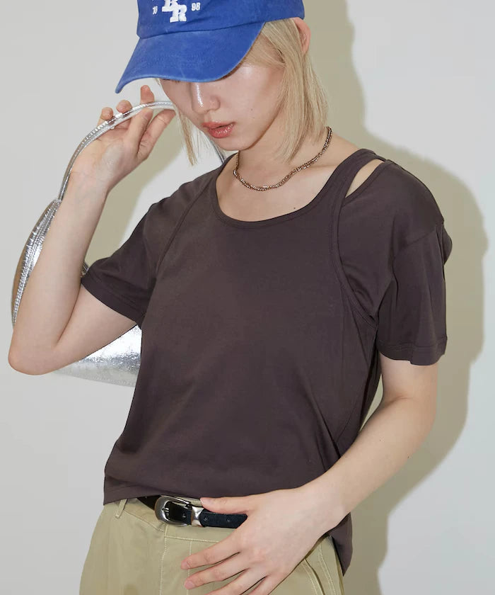 <Set Item> Tank Top Layered T-Shirt Limited Edition