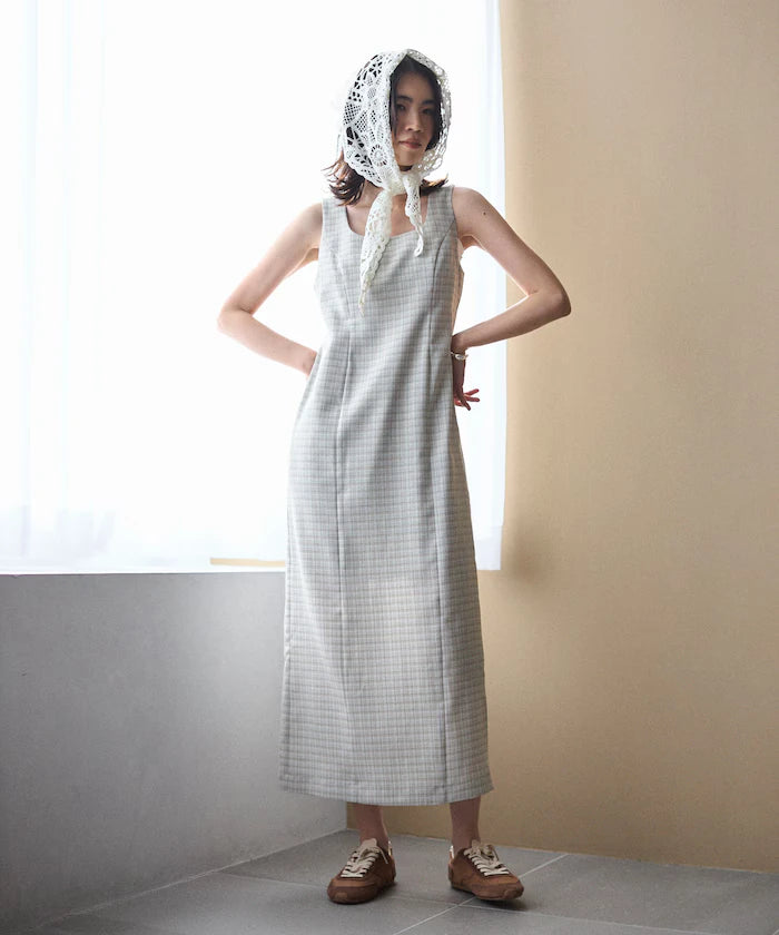 Camilla Check I-Line Dress / Suitable for Setup