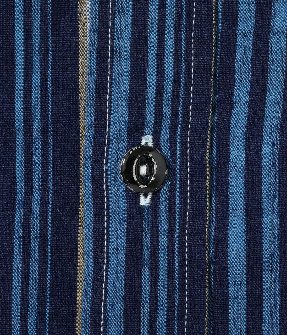 FICTION ROMANCE 5.5oz. INDIGO STRIPE WORK SHIRT