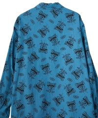 Bad Ass Whisky Pattern Flat Color Shirt